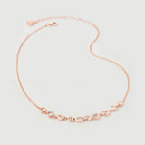 "Satta" Rose Gold Necklace with Natural Rose Quartz