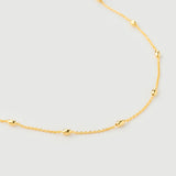 Colier Beads din Argint Placat cu Aur Galben de 18k