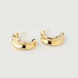 "Capri" Yellow Gold Earrings