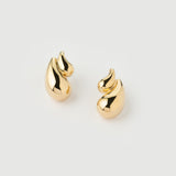 "Capri" Yellow Gold Earrings