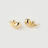 "Capri" Yellow Gold Earrings