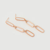 "Linkz" Rose Gold Earrings