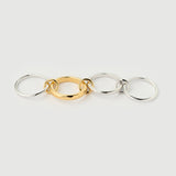 Inel "Linkz" Baron din Argint Placat cu Aur Alb/Galben de 18k