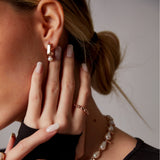 "Baroque" Rose Gold Earrings