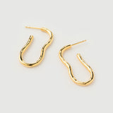 "Capri" Yellow Gold Earrings