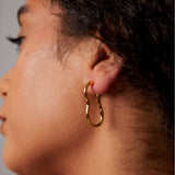 "Capri" Yellow Gold Earrings