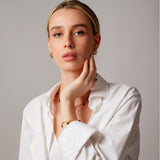"Hera" Yellow Gold with Natural Black Onyx