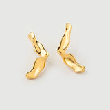 "Magma" Yellow Gold Earrings