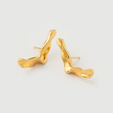 "Magma" Yellow Gold Earrings
