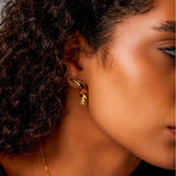 "Magma" Yellow Gold Earrings