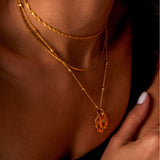 Colier Beads din Argint Placat cu Aur Galben de 18k