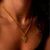 Colier Twist Snake din Argint Placat cu Aur Galben de 18k