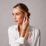 "Hera" Yellow Gold Ring with Natural Black Onyx