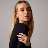 "Lima" Yellow Gold Ring with Natural Rose Quartz