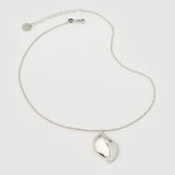 Colier "Capri" Bean Din Argint Placat Cu Aur18k Alb