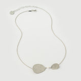 Colier "Baroc" Leaf Din Argint Cu Perle Placat Cu Aur18k Alb