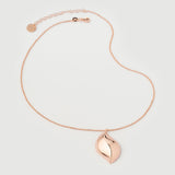 Colier "Capri" Bean Din Argint Placat Cu Aur18k Roz