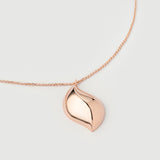 Colier "Capri" Bean Din Argint Placat Cu Aur18k Roz