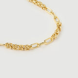 Colier "Selena" Din Argint Placat Cu Aur18k Galben