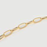 Colier "Ripple" Din Argint Placat Cu Aur18k Galben