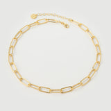 Colier "Flux" Din Argint Placat Cu Aur18k Galben