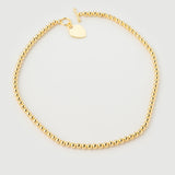 Colier "Silk" Din Argint Placat Cu Aur18k Galben