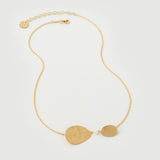 Colier "Baroc" Leaf Din Argint Cu Perle Placat Cu Aur18k Galben