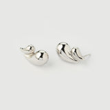 "Capri" White Gold Earrings