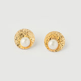 "Baroque" Yellow Gold Earrings