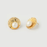 "Baroque" Yellow Gold Earrings