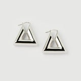 "Capri" White Gold Earrings