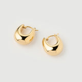 "Capri" Yellow Gold Earrings